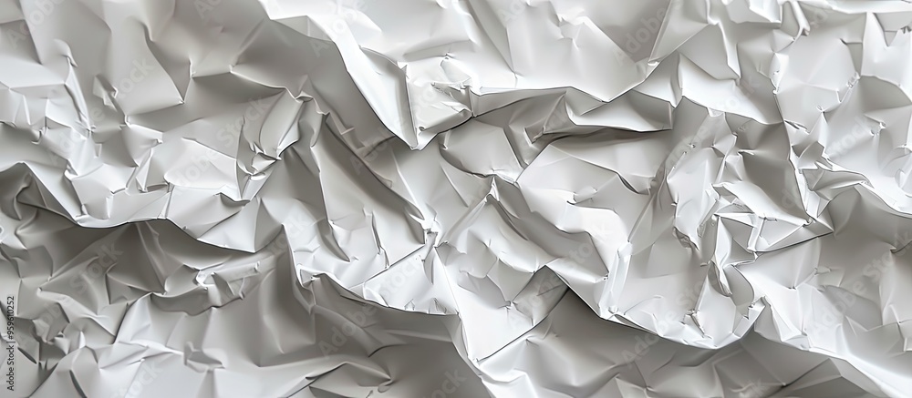 Poster crumpled texture background of grey paper. copy space image. place for adding text and design