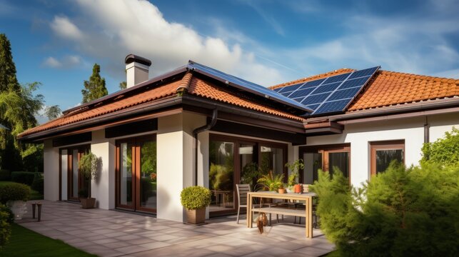 Self built houses and solar energy