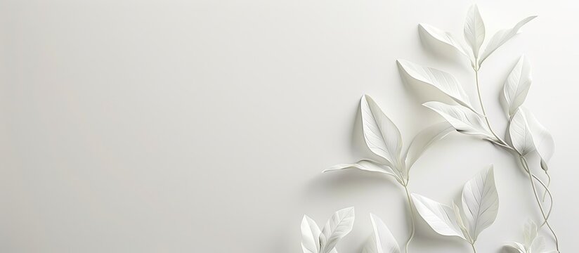 A lovely and plain white background. Copy space image. Place for adding text and design