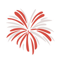 Vector firework sign isolated