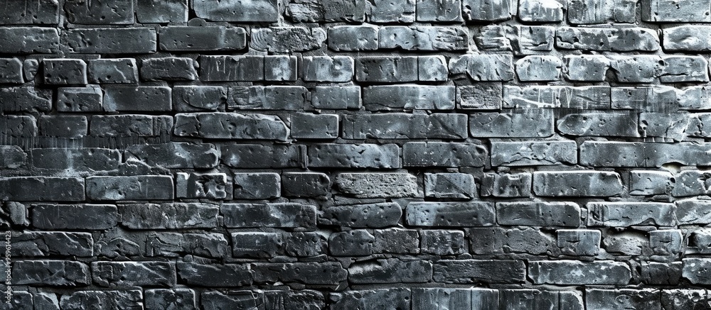 Poster brick wall texture for background with free copy space for product or advertisement text design incl