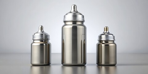 * Ultra-durable baby bottle crafted with robust metals, its sleek design exudes strength and resilience, perfect for parents who demand the best for their little ones.