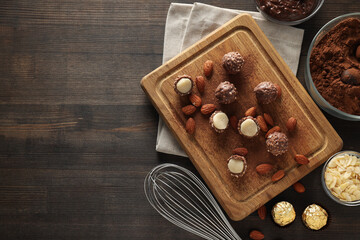 Marzipan, concept of tasty and delicious sweet food