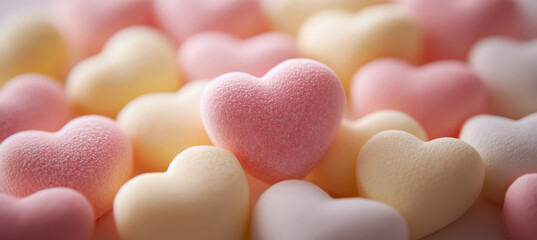 Fototapeta premium Marshmallow Delight in Pastel Colors