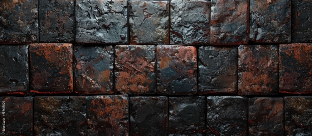 Poster images of bricks and background materials. copy space image. place for adding text and design
