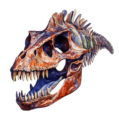 Skull Isolated on a Transparent Background