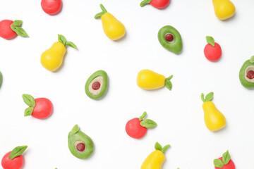 Marzipan, concept of tasty and delicious sweet food