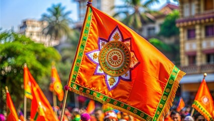 Fototapeta premium image of gudi on gudi padwa marathi new year