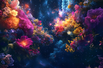 Obraz premium Cosmic garden