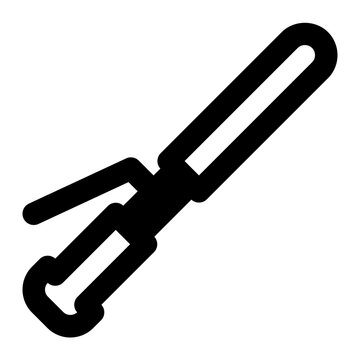 recommend clip art: curling iron, curly, hair, curling tongs, electronic, device outline icon