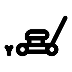 lawn mover, haymaker, grass, machine, electronic outline icon