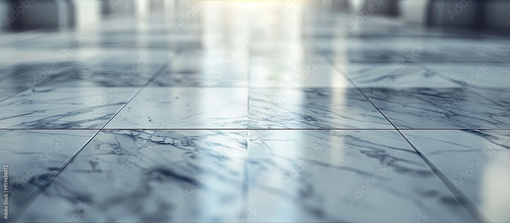 Poster marble tiles texture with a shallow depth of field for a perspective background. copy space image. p