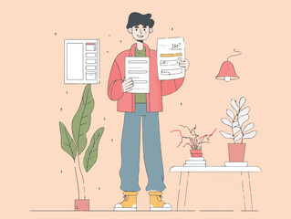 diverse of professionals brainstorming ideas, flat vector illustration