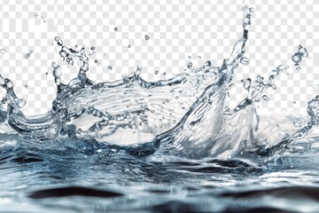 Water splash frozen in motion