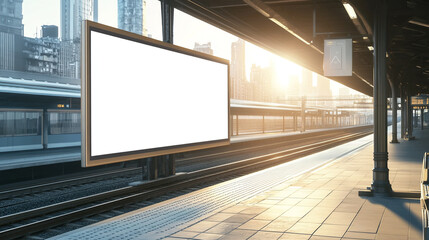 blank billboard business advertisement mockup background