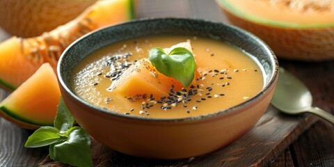 Herbed and Seasoned Melon Soup