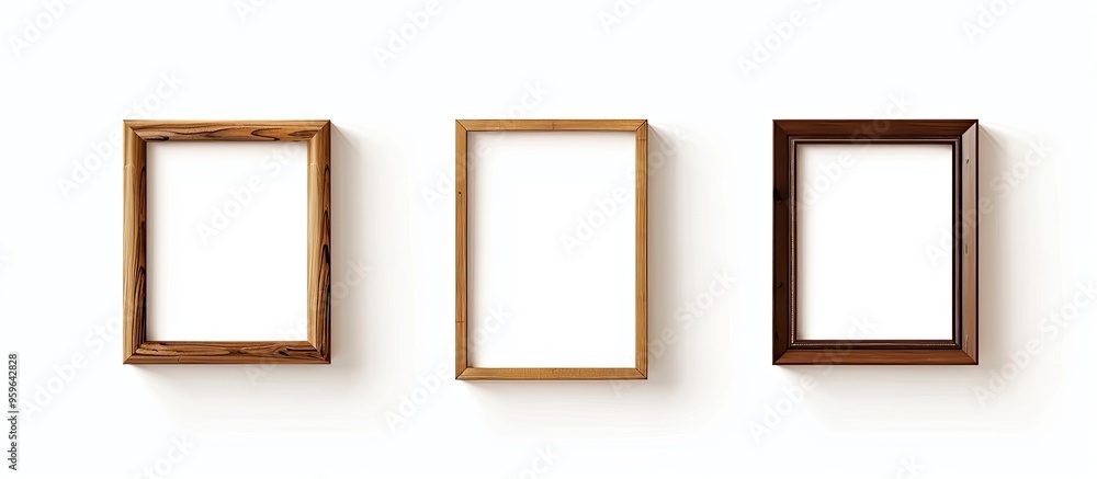 Poster isolated photo frame picture frame white background. copy space image. place for adding text and des