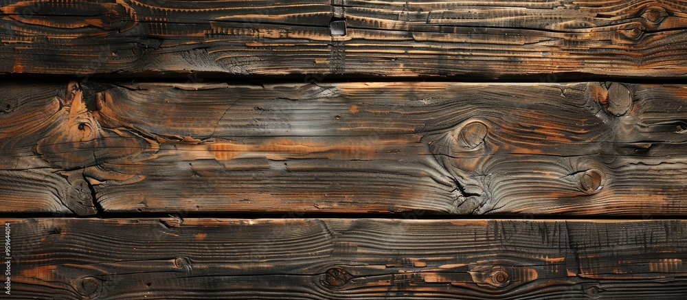 Poster weathered texture of old wooden surface. copy space image. place for adding text and design