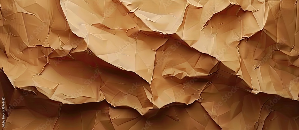 Poster brown paper backdrop vibrant paper texture. copy space image. place for adding text and design