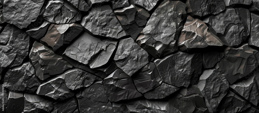 Poster stone abstract black backdrop. copy space image. place for adding text and design