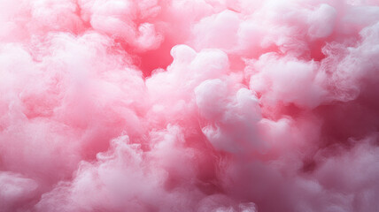 Fluffy Pink Cotton Candy Texture