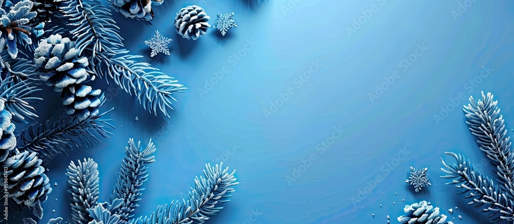 Poster abstract blue backdrop christmas backdrop idea of winter concept of the color of the year concept of