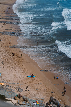Surfer at Guincho Cascais Portugal