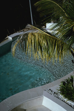 View of the pool of a private villa, Bali.