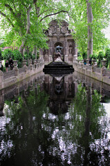 Medici Fountain in the Luxembourg garden Paris