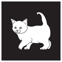 cat icon simple design