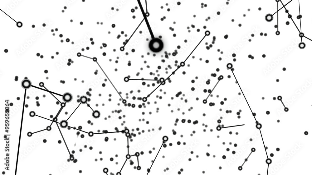 Poster abstract futuristic network structure on white background. design. visualization of digital technolo