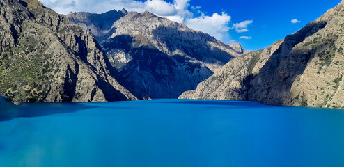 Shey Phoksundo lake in Nepal. Deepest lake of Nepal. 