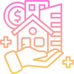 Real estate investment icon