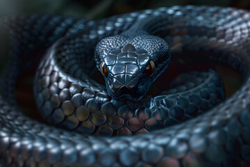 Fototapeta premium close up of a python