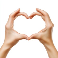 Hands Skillfully Forming a Beautiful Heart Symbol to Represent Love and Deep Compassion