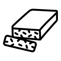 Tempeh icon. Vector line icon