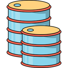 Oil Drum Illustration
