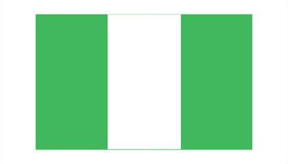 nigeria flag - vector illustration
