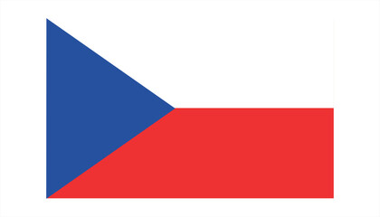Vector illustration of Czech flag
