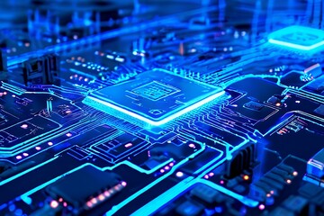 electronic circuit board with processor