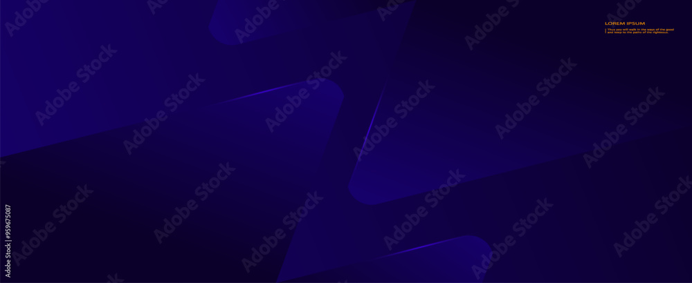 Poster abstract dark blue banner design background with diagonal geometric overlay layer.