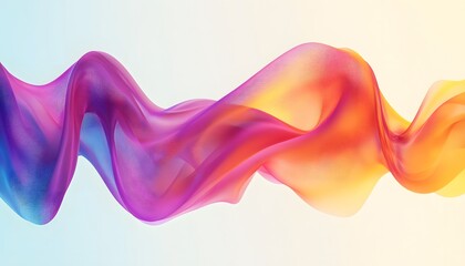 Obraz premium Abstract Wavy Gradient Design with Delicate Texture