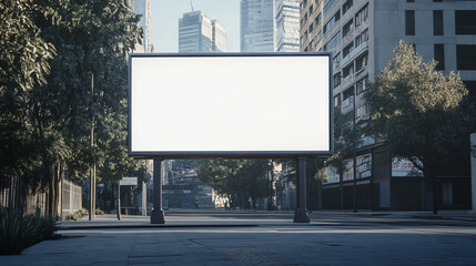 Fototapeta premium blank billboard business advertisement mockup background