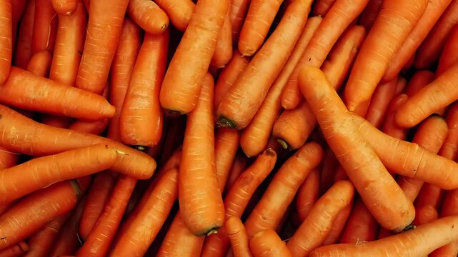 Carrots texture background realistic 3d render animation sequence
