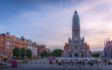 Market Square and Church of St. Paul in Ruda Śląska, Nowy Bytom
