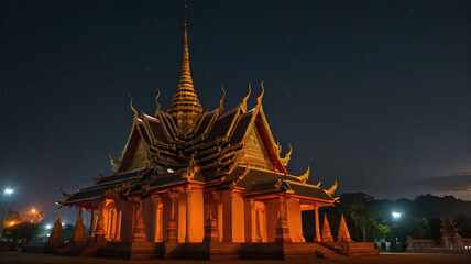temple at night