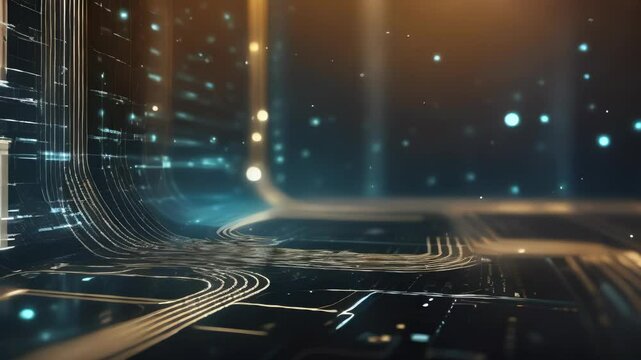 Digital Technology Background with Abstract Circuit Board Design