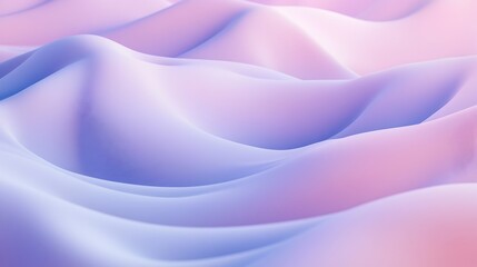Obraz premium Flowing Pastel Gradient Curves Elegant Minimal Abstract Digital Artwork
