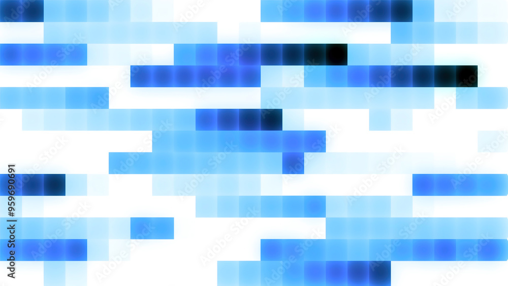 Aufkleber Animation of moving background with pixel gradient lines. Design. Moving pixel lines on white background. Retro background with pixel moving lines