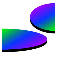 Vibrant Gradient Circle - Abstract Colorful 3D Curve